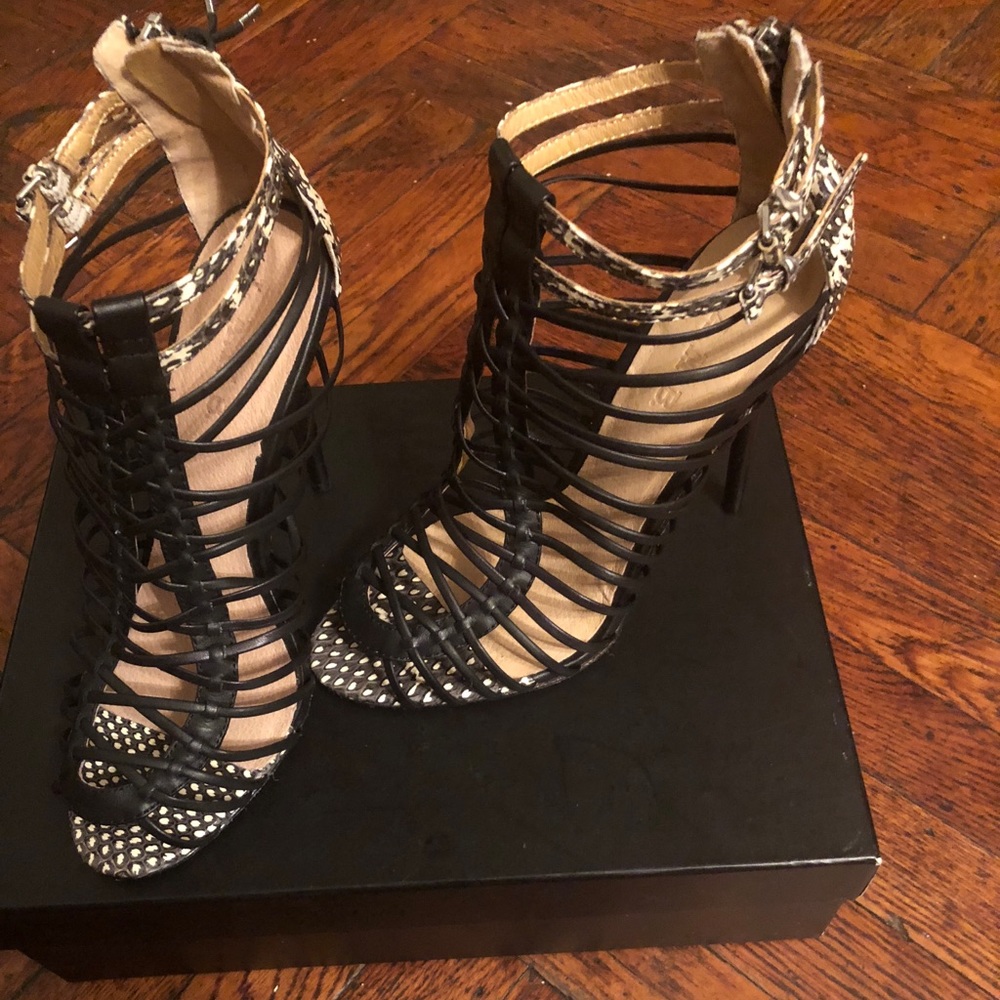 L.A.M.B Python Heels